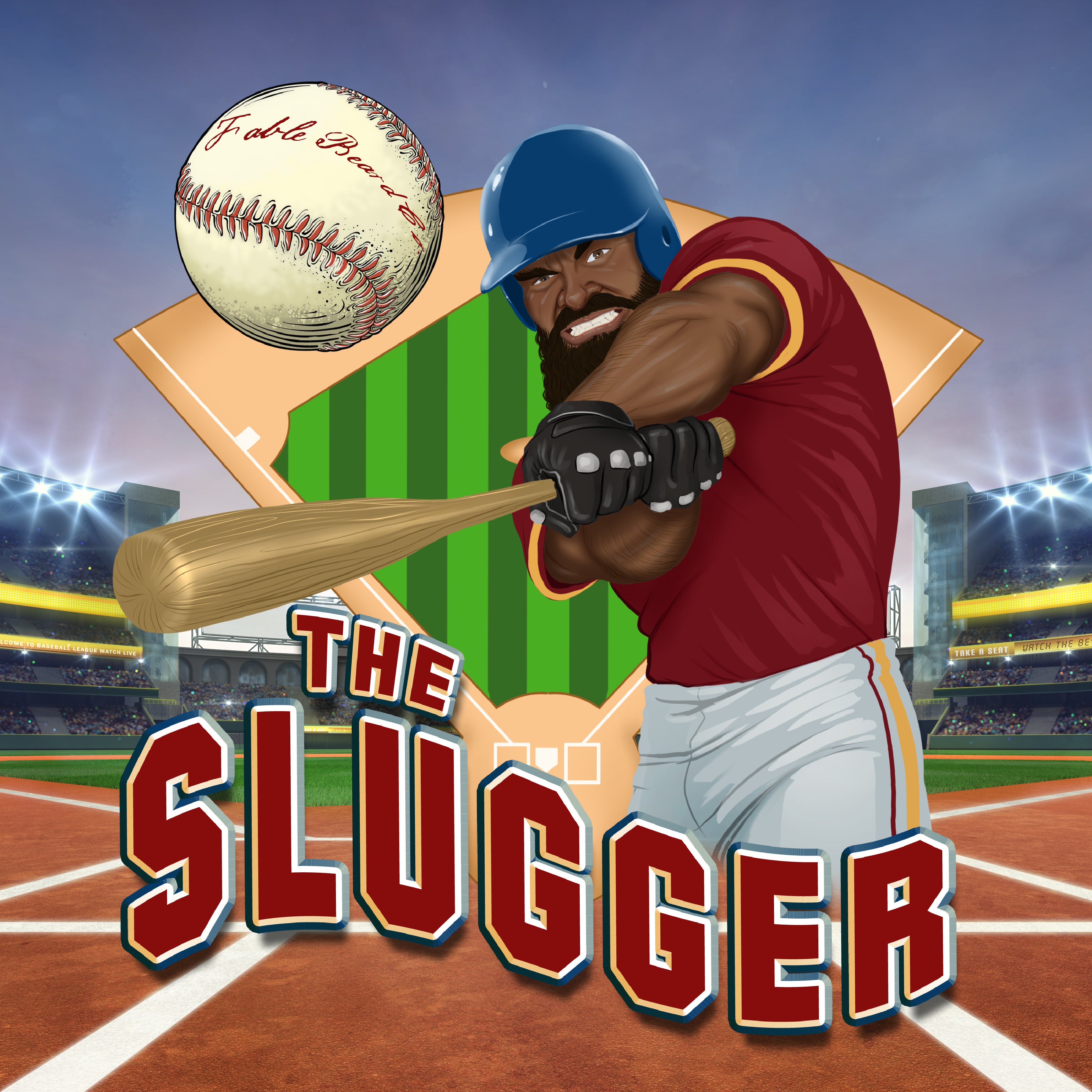 The Slugger Home Run Baseball & Cracker Jacks Fable Beard Co.