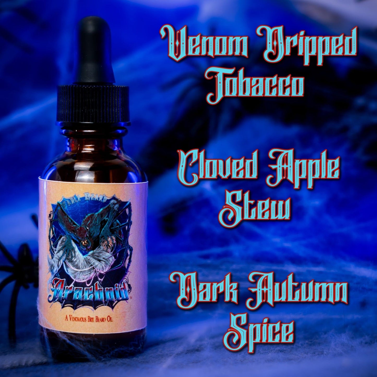 Arachnid - Beard Oil & Balm Kit - Venom-Dripped Tobacco, Cloved Apple Stew, Dark Autumn Spice
