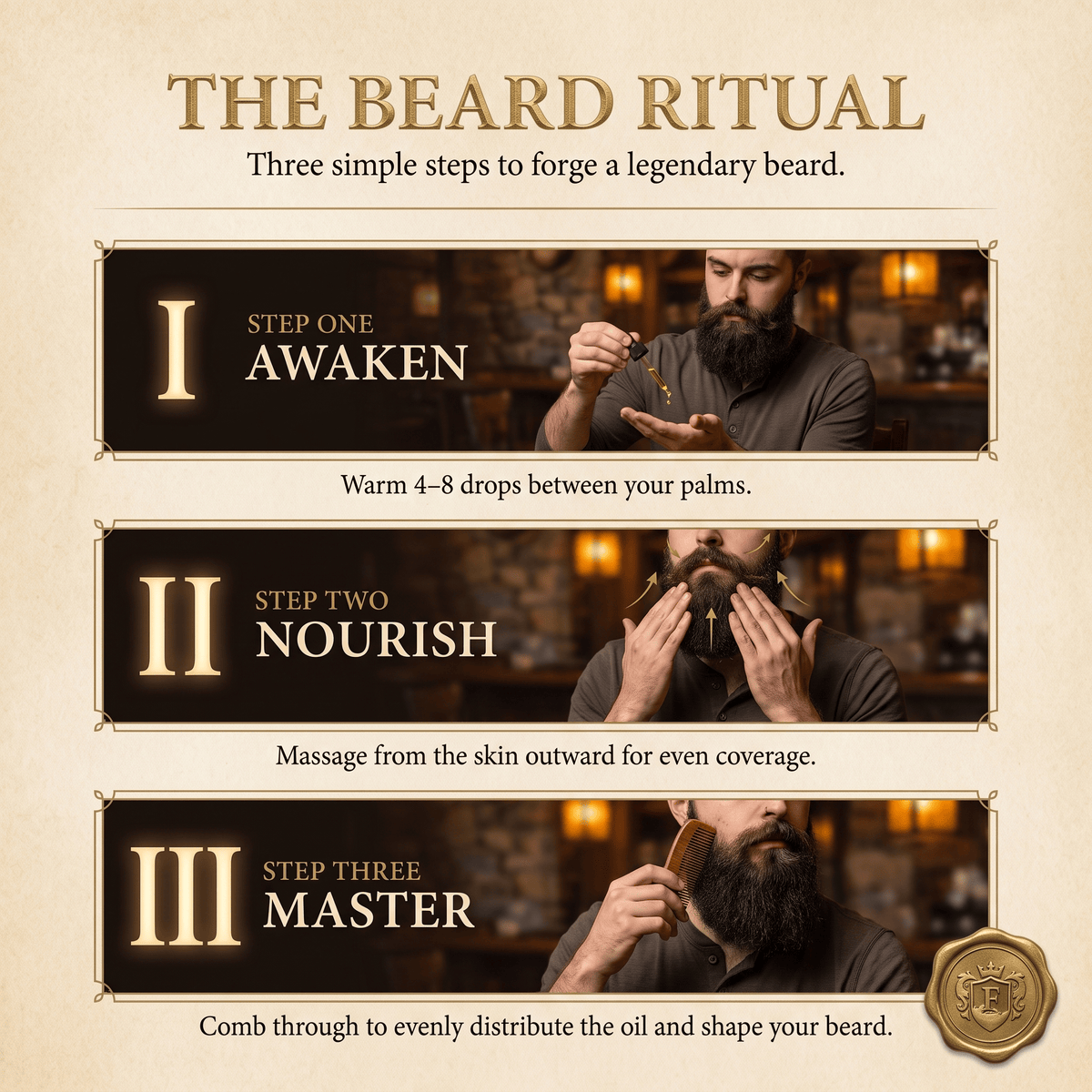 The Mane Event - Beard Balm - Fall Mountain Air, Warm Cashmere, Sandalwood Vanilla
