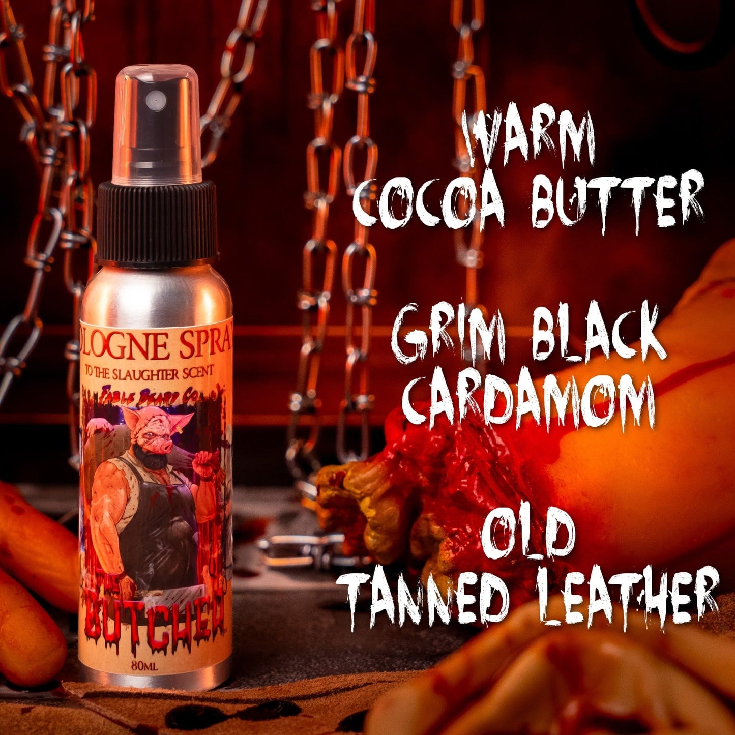 The Butcher - Cologne - Warm Cocoa Butter, Black Cardamom, Old Tanned Leather
