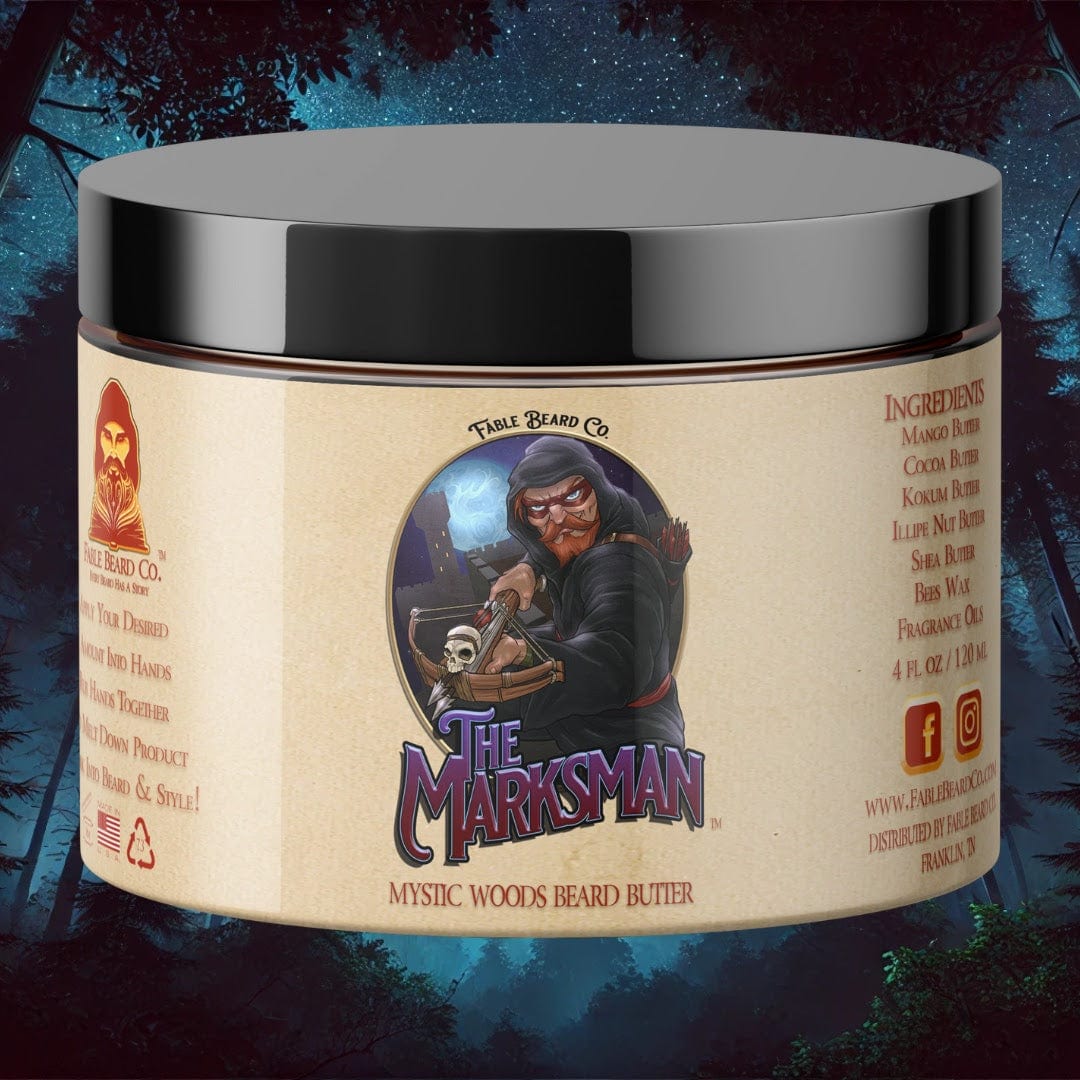The Marksman - Beard Butter - Crisp Pine, Warm Cedar, Fresh Sandalwood, Soft Mosses, and Mystical Amber