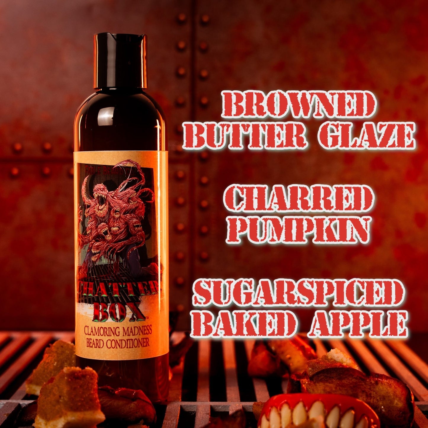 Chatterbox - Beard Conditioner - Browned Butter Glaze, Charred Pumpkin Sugar, Spiced Baked Apple
