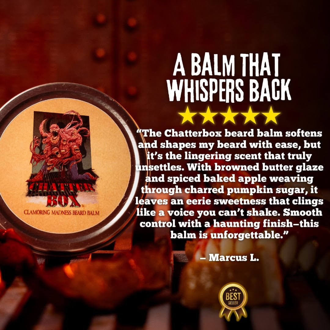 Chatterbox - Beard Oil & Balm Kit - Browned Butter Glaze, Charred Pumpkin Sugar, Spiced Baked Apple