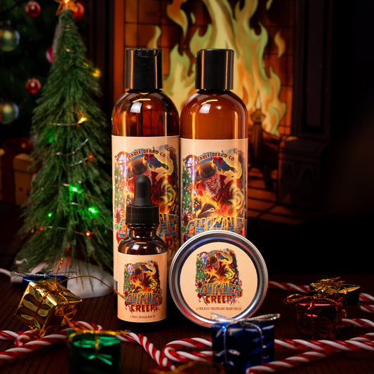 Chimney Creep - Complete Balm Kit - Smoldering Fireplace, Christmas Trees, Twisted Candy Cane