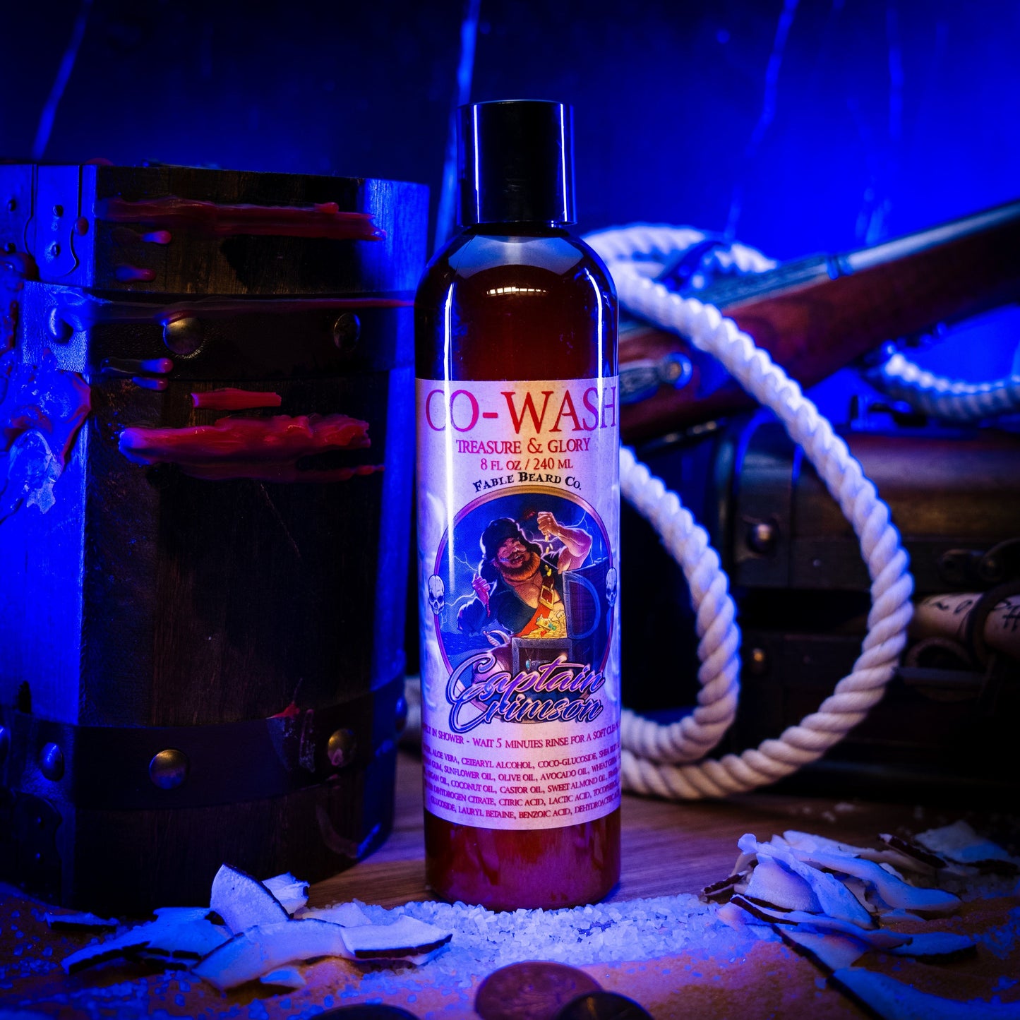 Captain Crimson - Conditioner - Creamy Coconut, Warm Amber, Sea Salt, and Fresh Vanilla