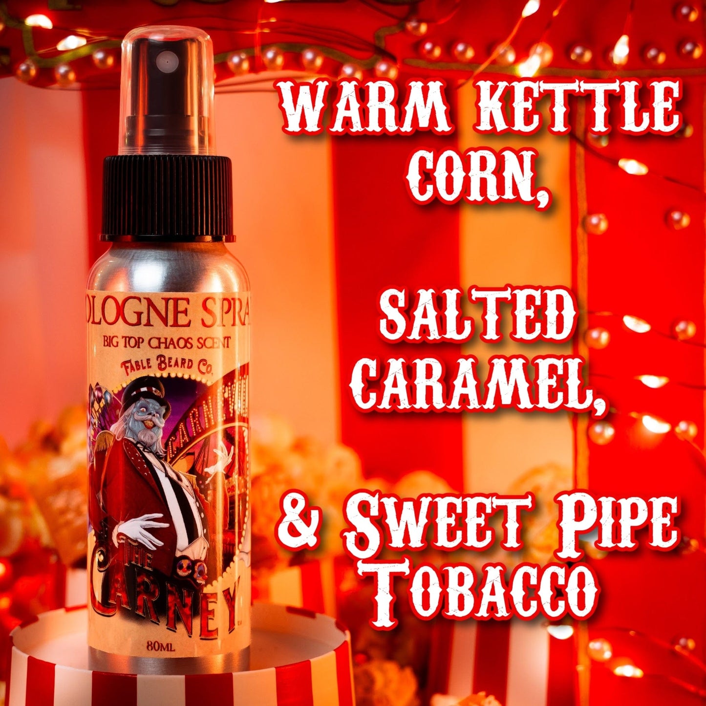 The Carney - Cologne - Warm Kettle Corn, Salted Caramel, & Sweet Pipe Tobacco