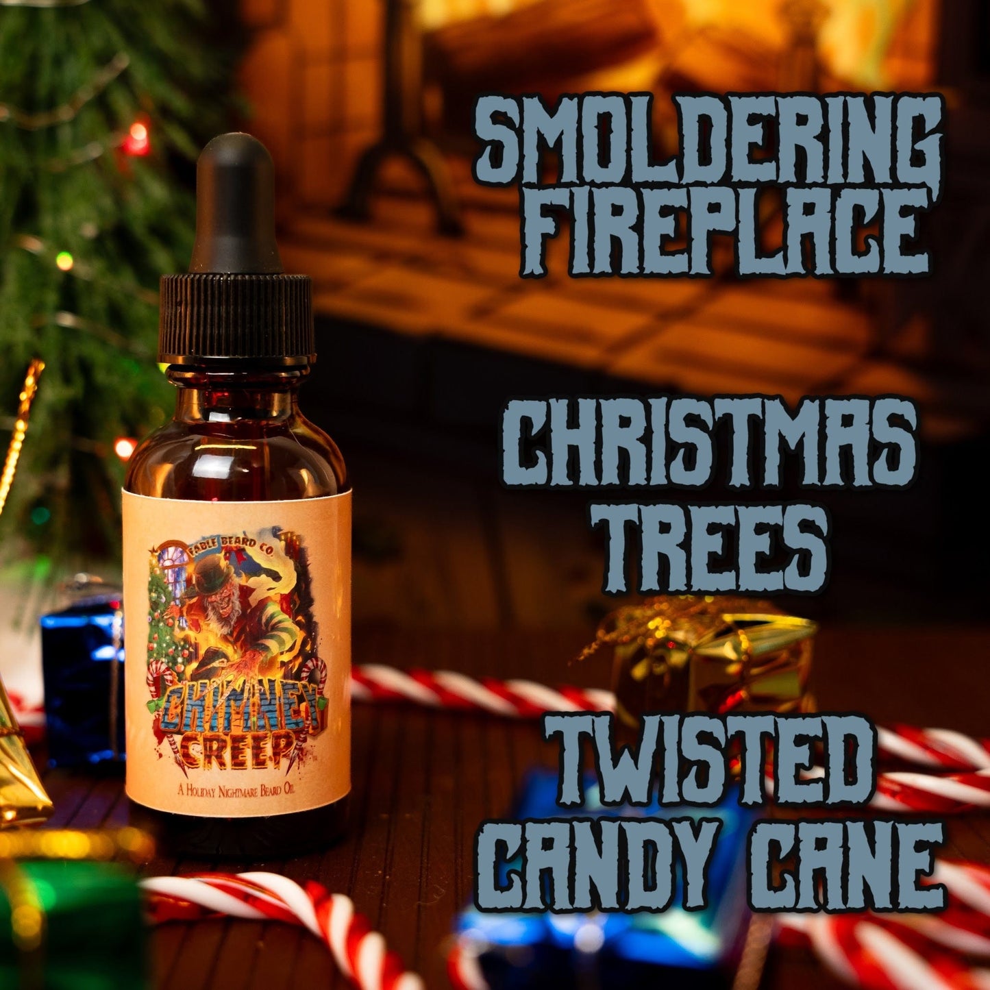 Chimney Creep - Complete Butter Kit - Smoldering Fireplace, Christmas Trees, Twisted Candy Cane