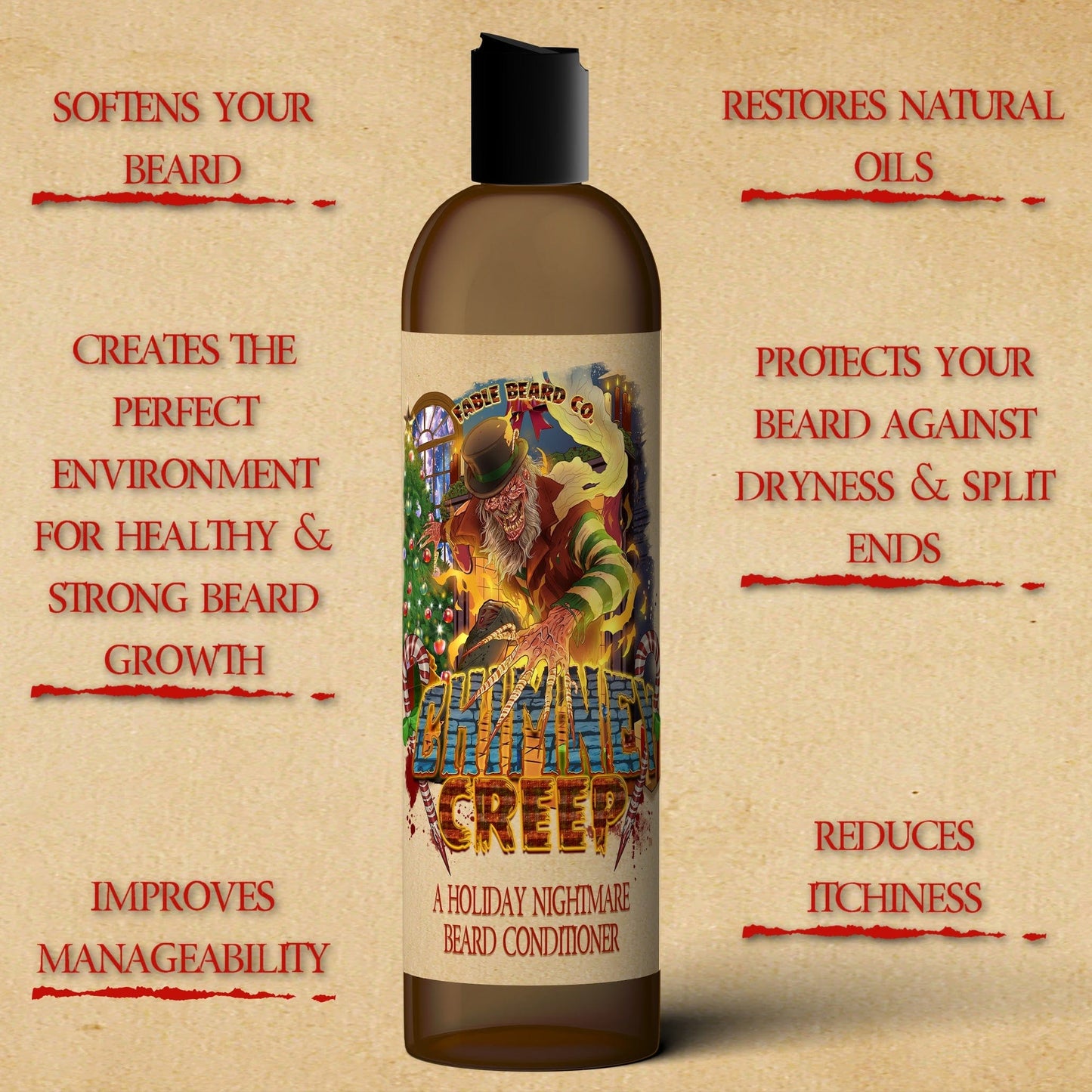 Chimney Creep - Complete Butter Kit - Smoldering Fireplace, Christmas Trees, Twisted Candy Cane