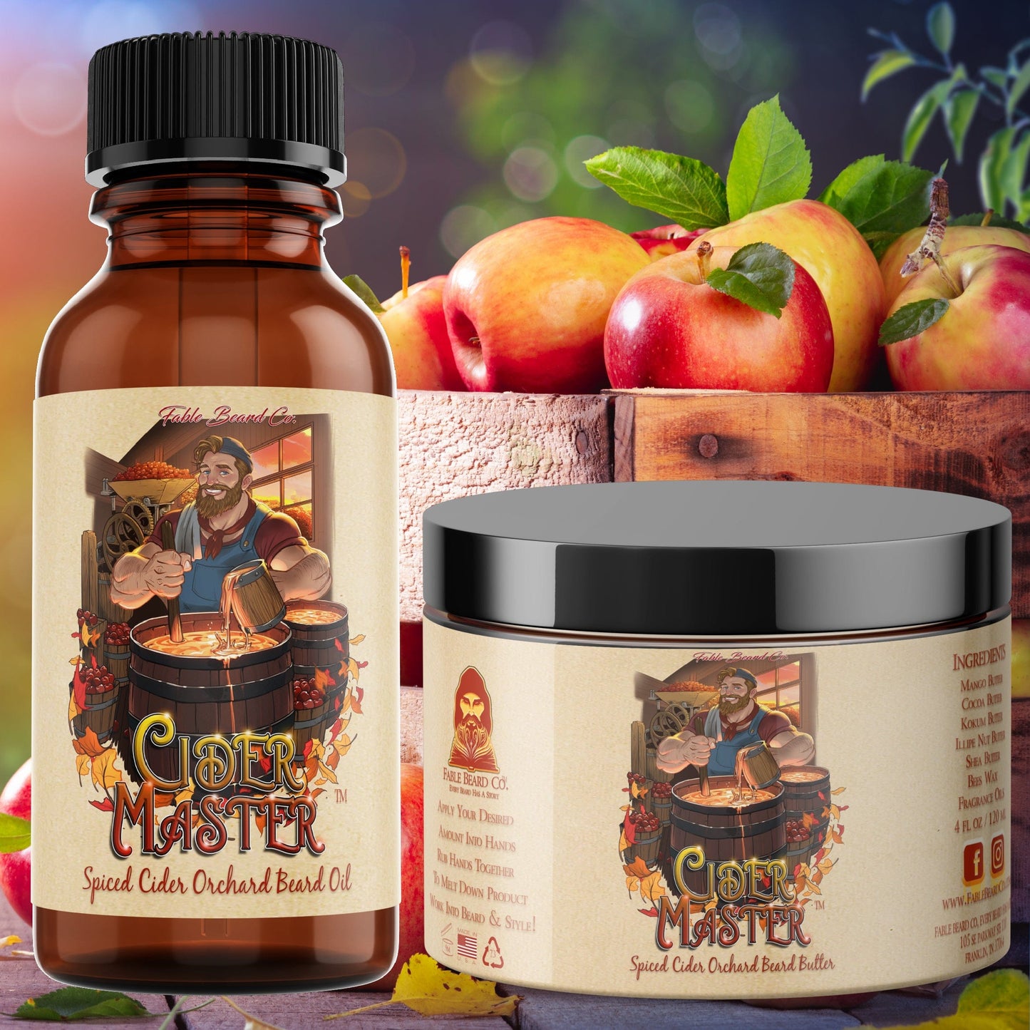 Cider Master - Apple Cider Memories Beard Oil & Butter Kit