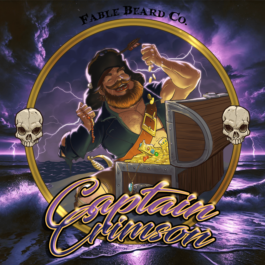 Captain Crimson - Beard Butter - Creamy Coconut, Warm Amber, Sea Salt, and Fresh Vanilla