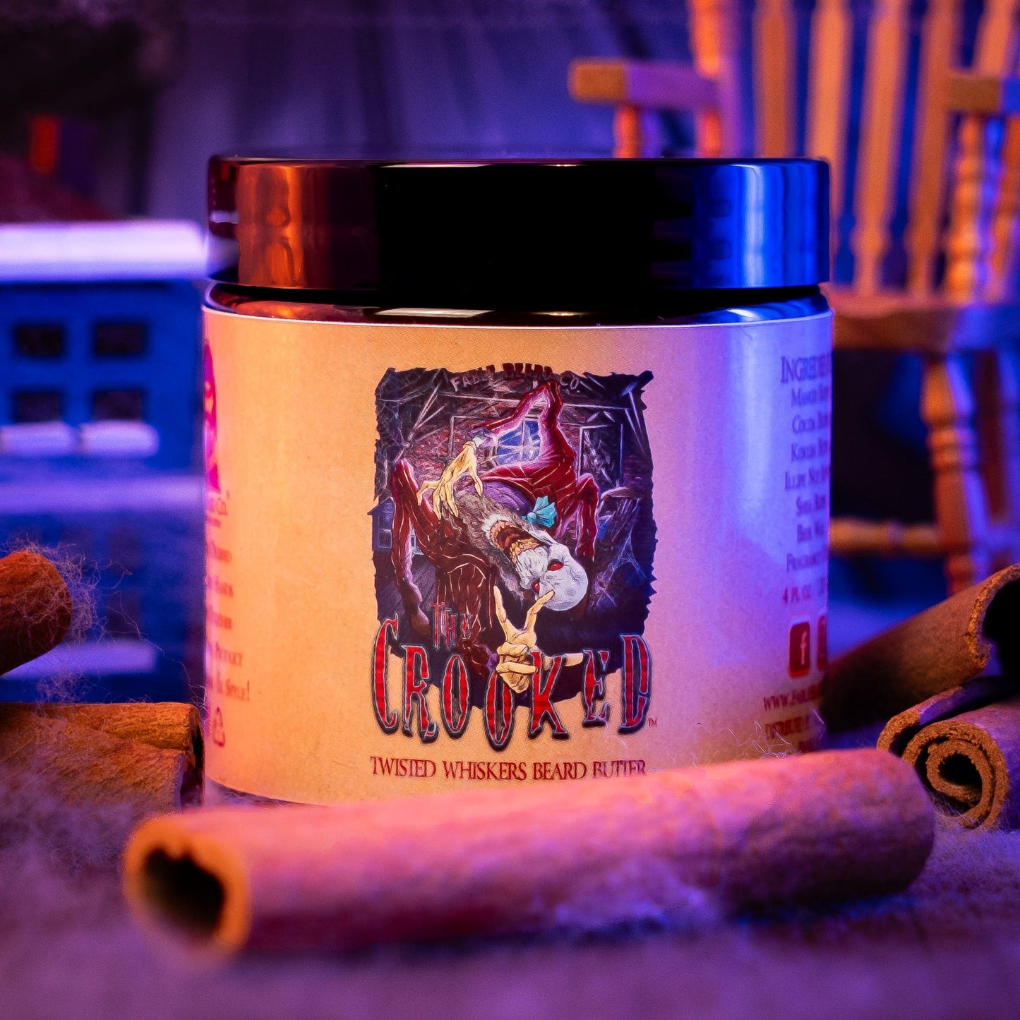 The Crooked - Beard Butter - Caramel Custard, Cinnamon Pears, Twisted Spiced Chai