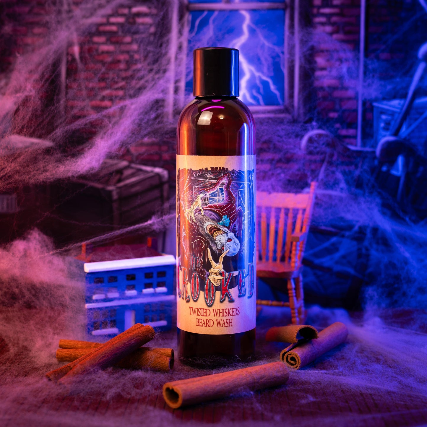 The Crooked - Beard Wash - Caramel Custard, Cinnamon Pears, Twisted Spiced Chai