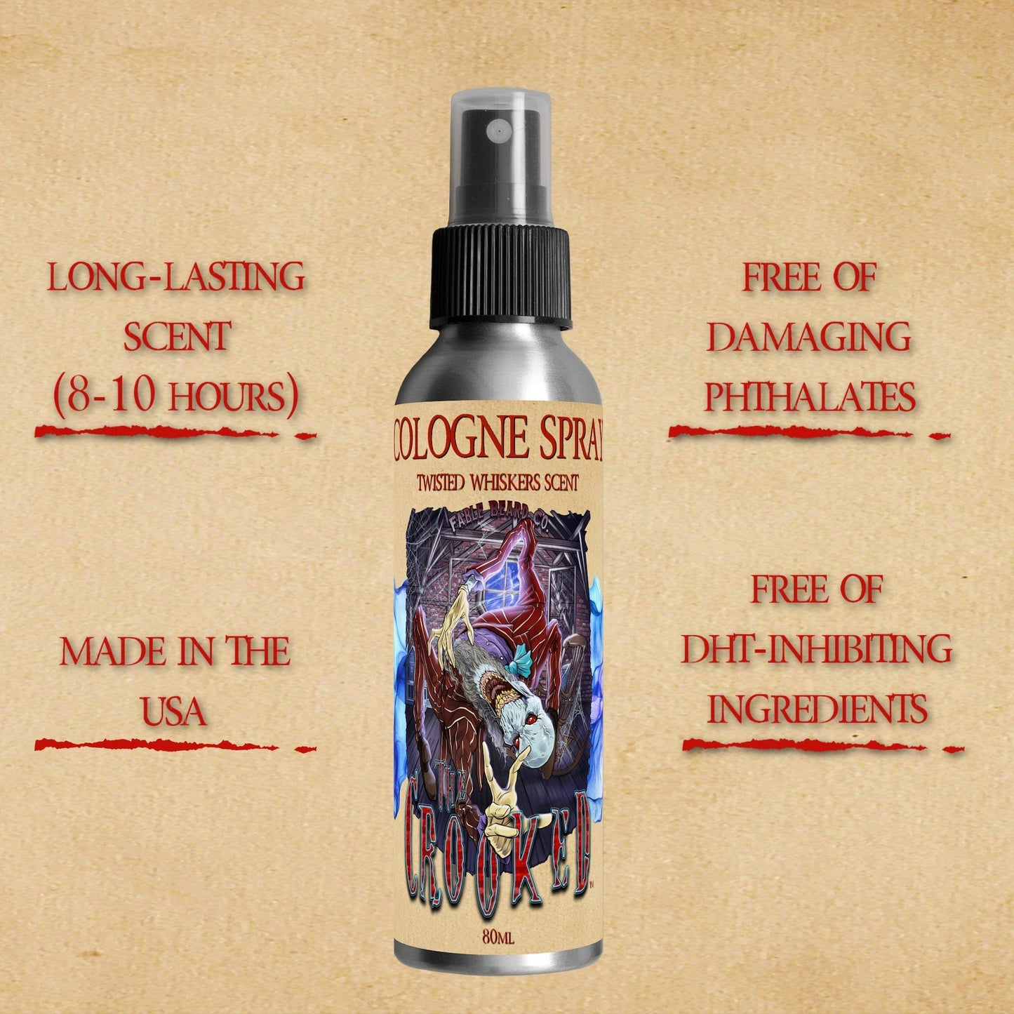 The Crooked - Cologne - Caramel Custard, Cinnamon Pears, Twisted Spiced Chai