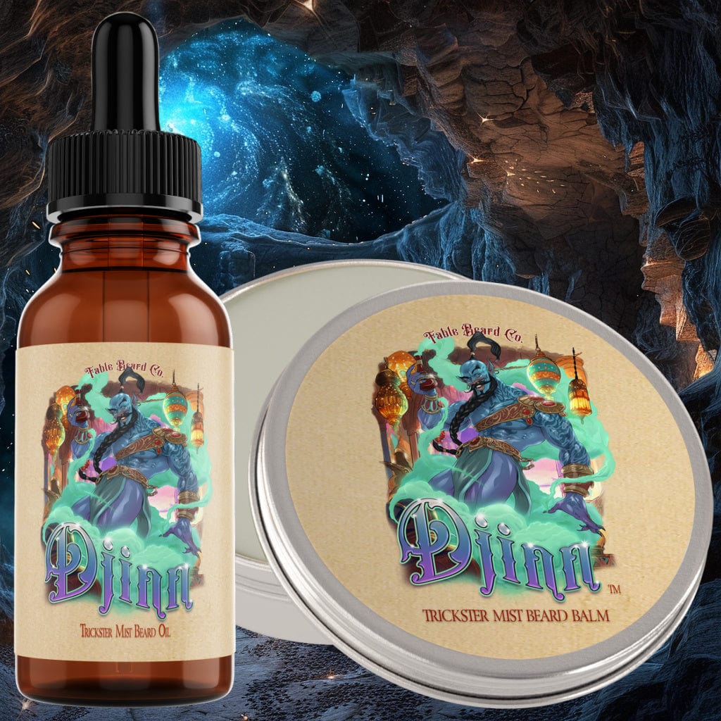 Djinn - Beard Oil & Balm Kit - Egyptian Cologne, Warm Sandalwood, and Dragon's Blood