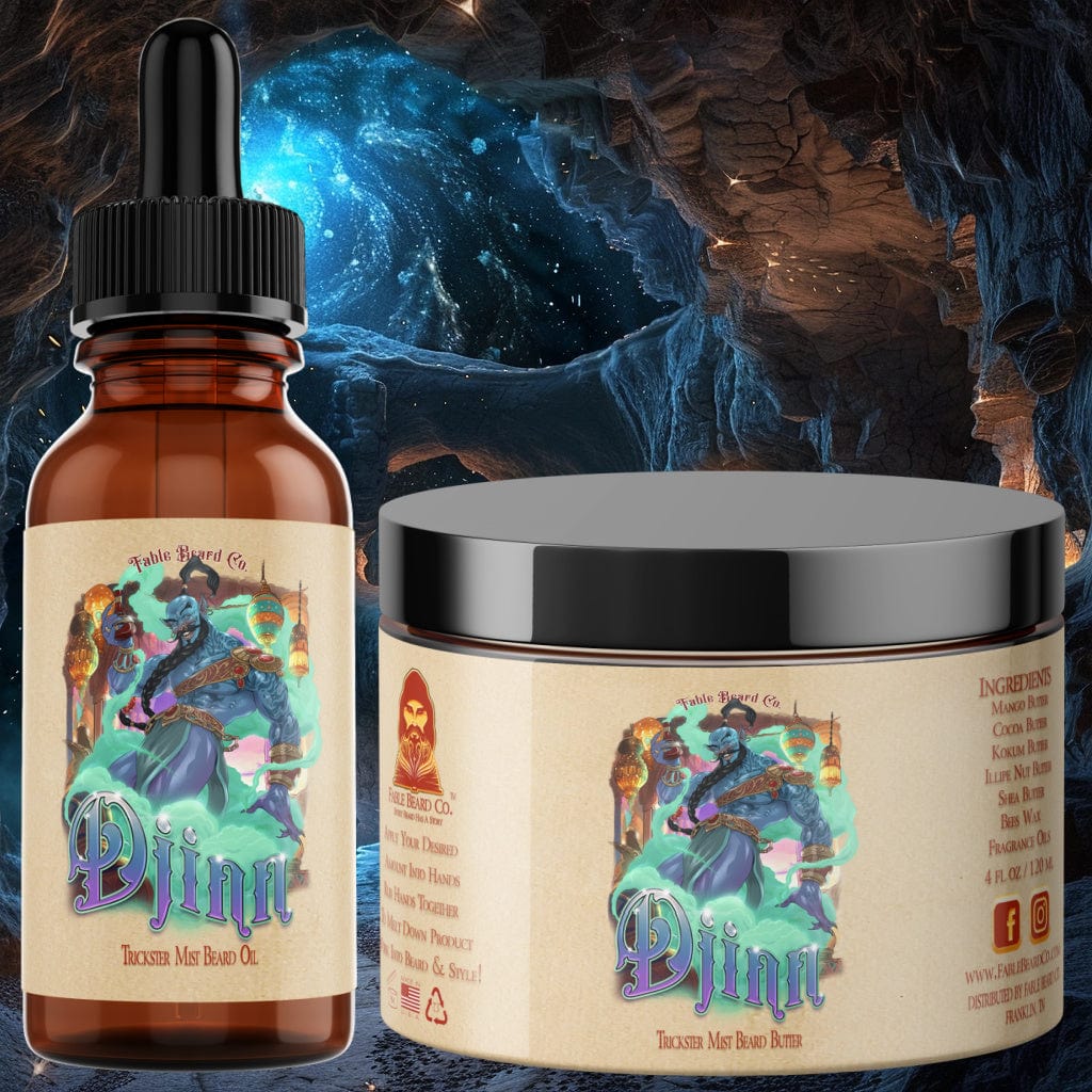 Djinn - Beard Oil & Butter Kit - Egyptian Cologne, Warm Sandalwood, and Dragon's Blood