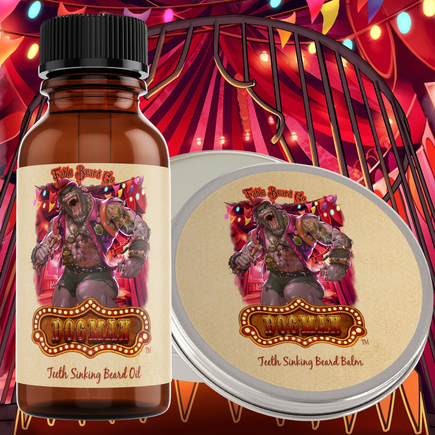 The Dogman - Funnel Cake Fireside Beard Oil & Balm Kit