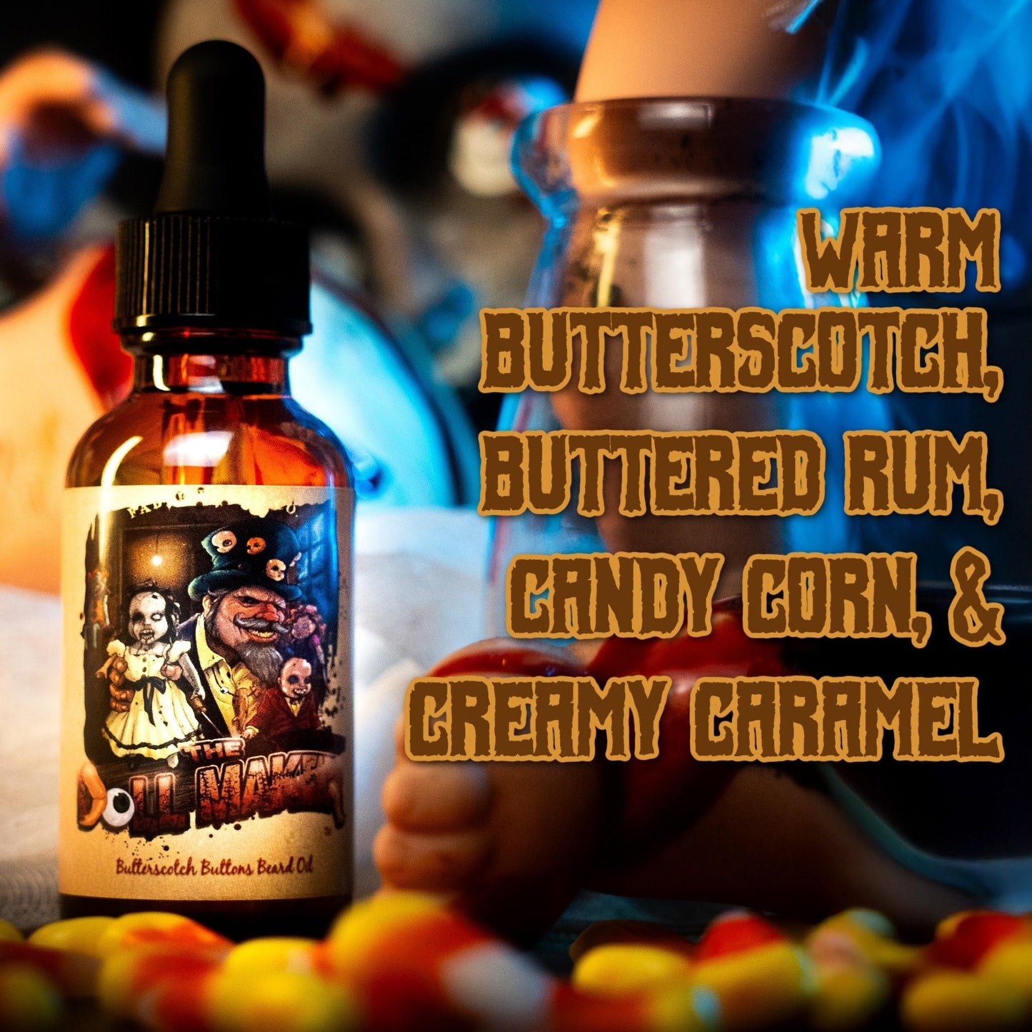 The Dollmaker - Complete Balm Kit - Warm Butterscotch, Buttered Rum, Candy Corn, & Creamy Caramel