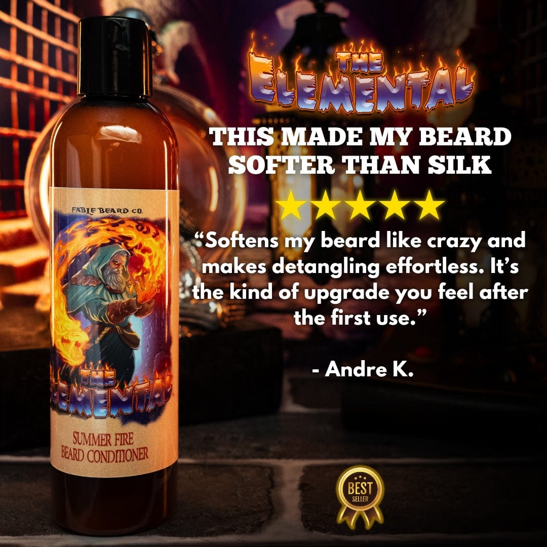 The Elemental - Beard Conditioner - Fire Brewed Tea, Stewed Peaches, and Hibiscus Dust