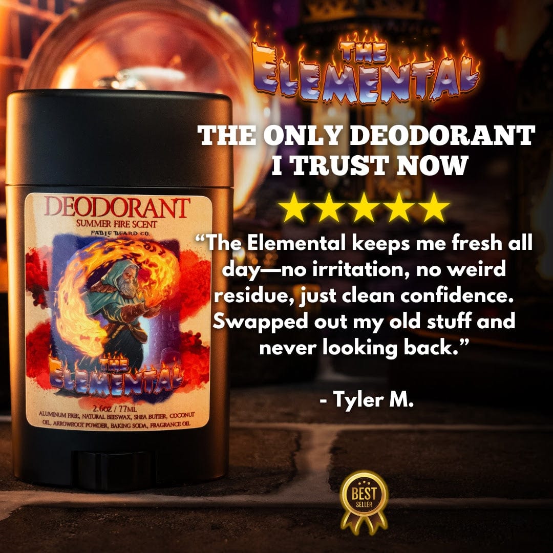 The Elemental - Deodorant - Fire Brewed Tea, Stewed Peaches, and Hibiscus Dust