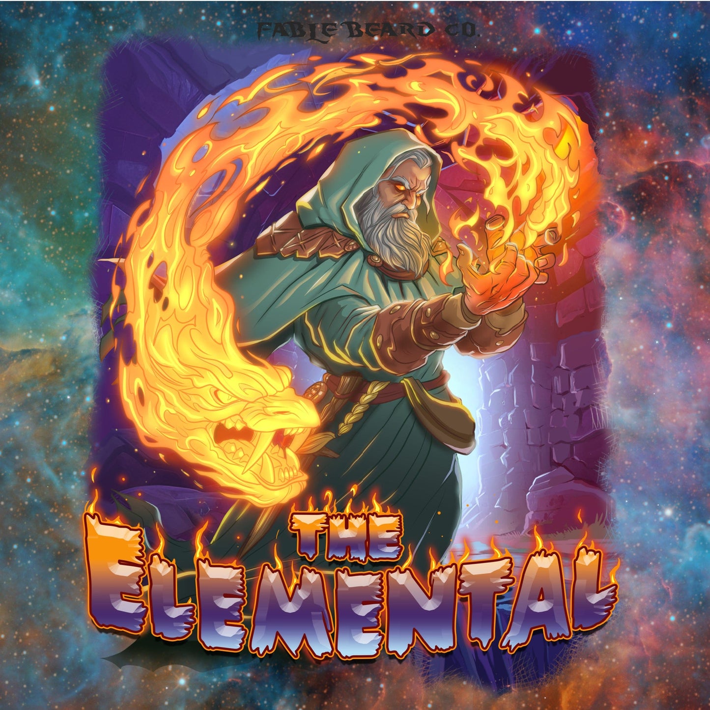 The Elemental - Beard Oil - Fire Brewed Tea, Stewed Peaches, and Hibiscus Dust