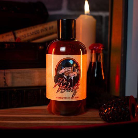 Dr. Wolf - Body Wash - Fresh Blueberries, Warm Tobacco, and Aged Mahogany