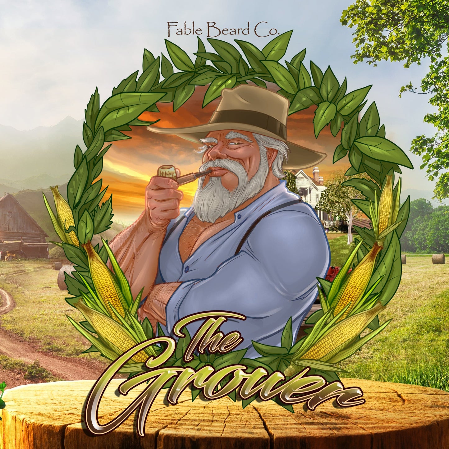 The Grower - Beard Balm - Crisp Apples, Fresh Pear, Warm Oud, Aged Amber