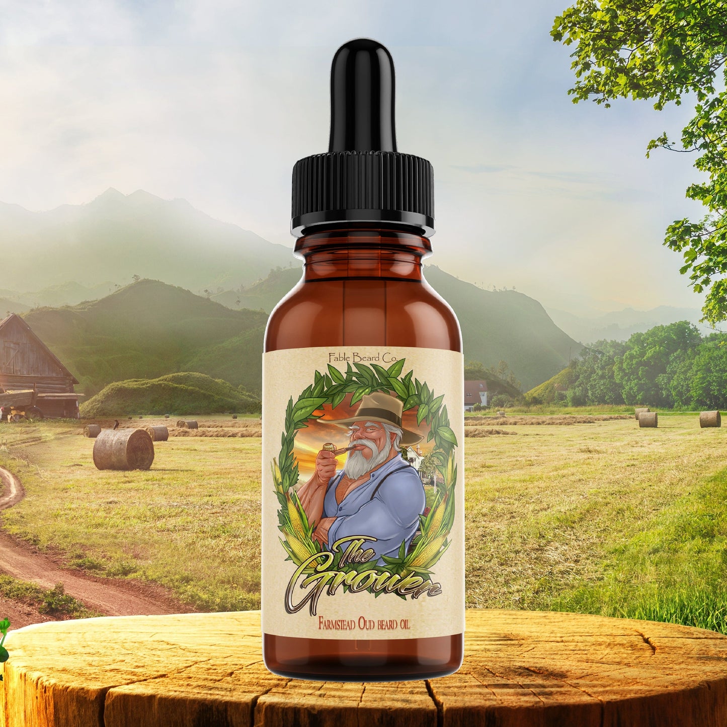 The Grower - Beard Oil - Crisp Apples, Fresh Pear, Warm Oud, Aged Amber