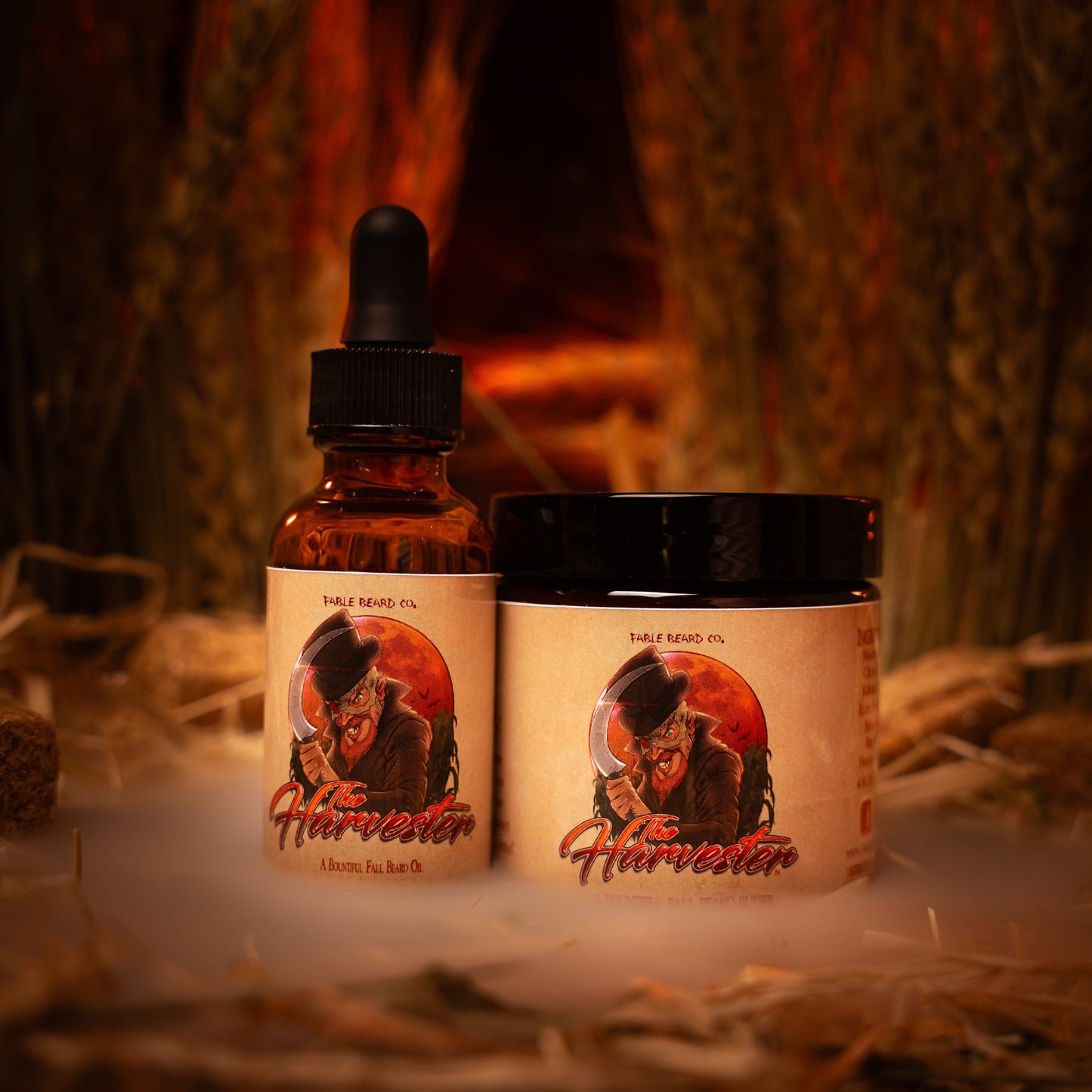 The Harvester - Beard Oil & Butter Kit - Spiced Apple Cider, Ripe Pumpkin, Crisp Fall Breeze