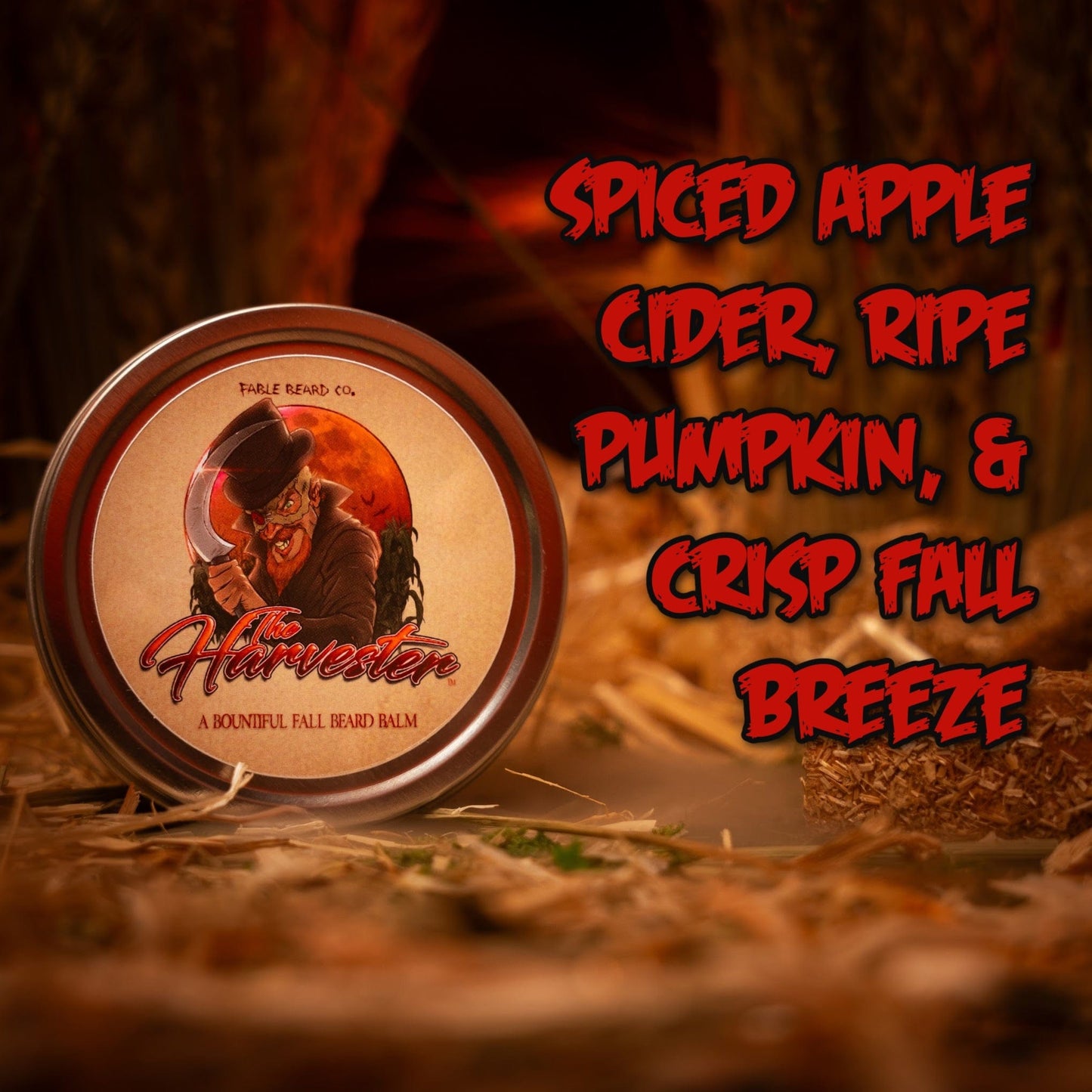 The Harvester - Beard Balm - Spiced Apple Cider, Ripe Pumpkin, Crisp Fall Breeze