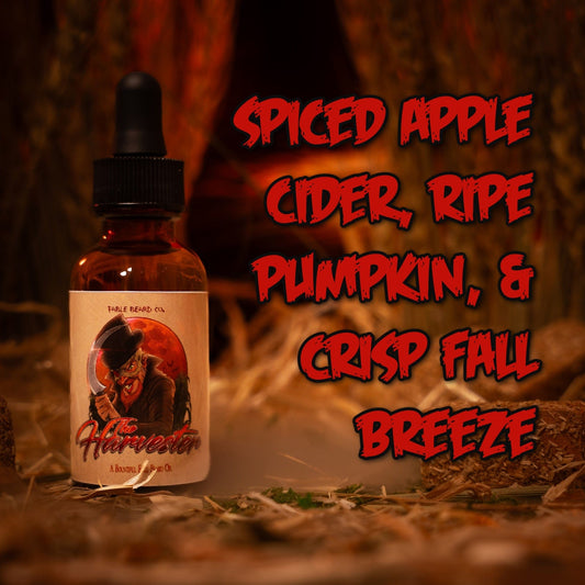 The Harvester - Beard Oil & Balm Kit - Spiced Apple Cider, Ripe Pumpkin, Crisp Fall Breeze