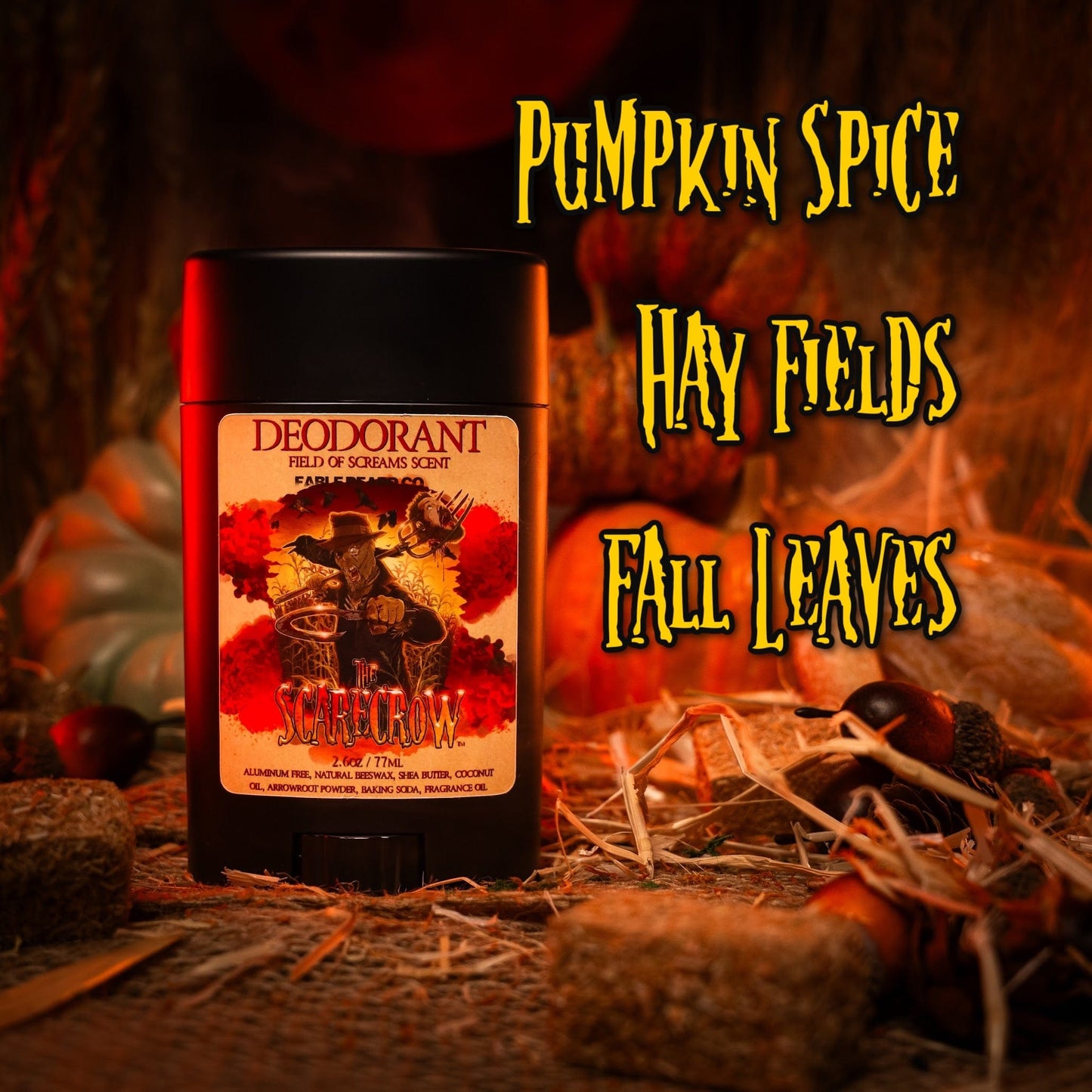 The Scarecrow - Deodorant - Warm Pumpkin Spice, Withered Hay Fields, and Fall Leaves