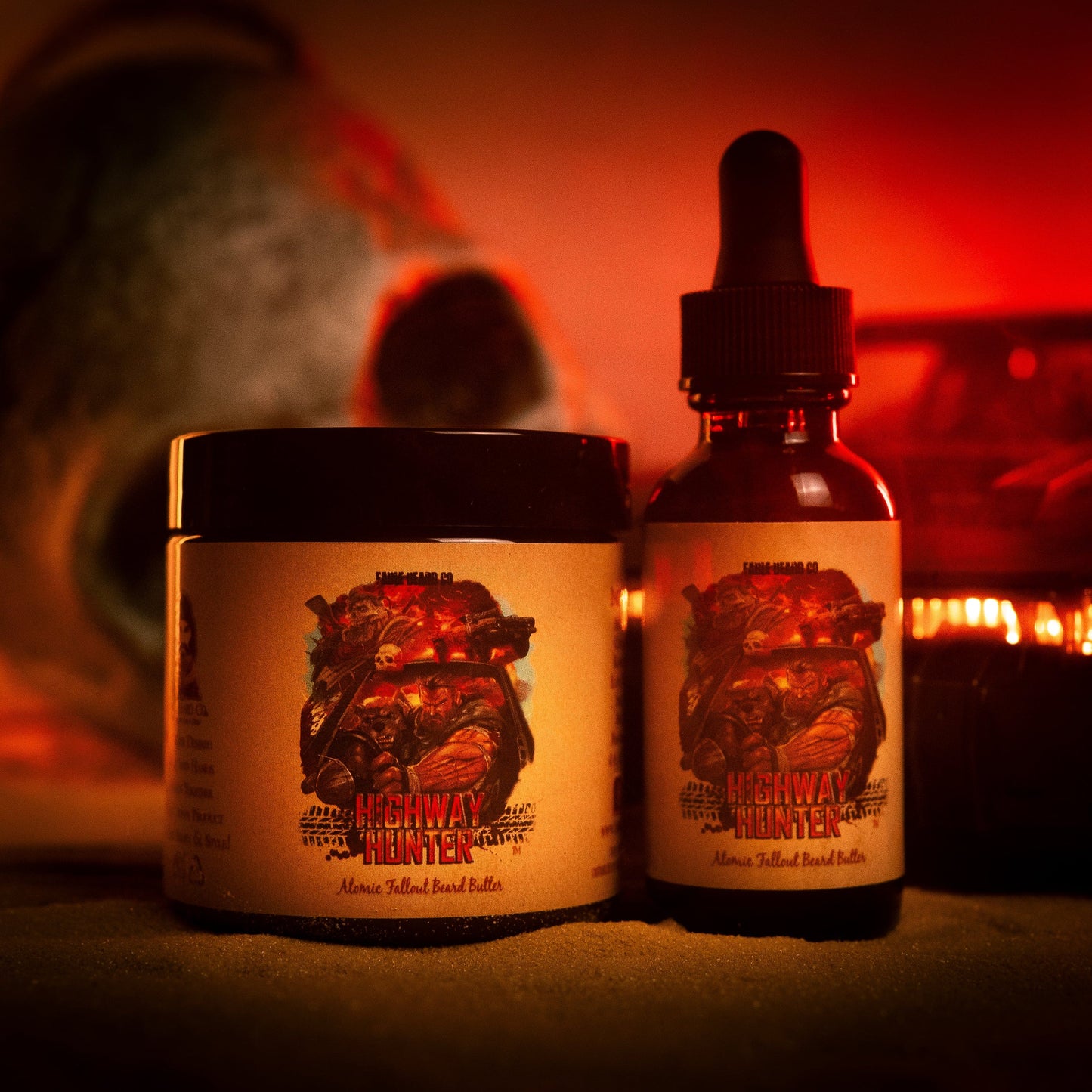 The Highway Hunter - Beard Oil & Butter Kit - Warm Roasted Pumpkin, Sweet Vanilla Bean, Rich Spiced Cinnamon, and Creamy Toasted Marshmallow