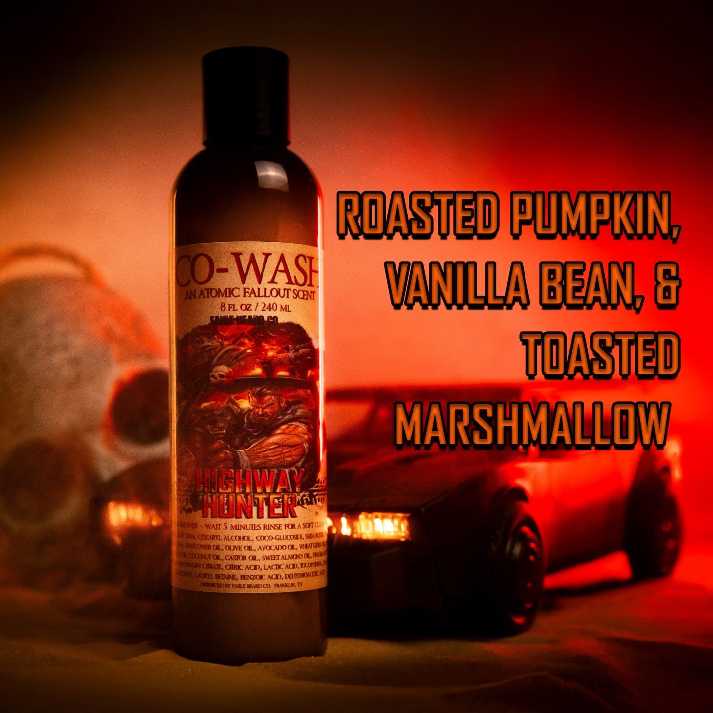 The Highway Hunter - Beard Conditioner - Warm Roasted Pumpkin, Sweet Vanilla Bean, Rich Spiced Cinnamon, and Creamy Toasted Marshmallow