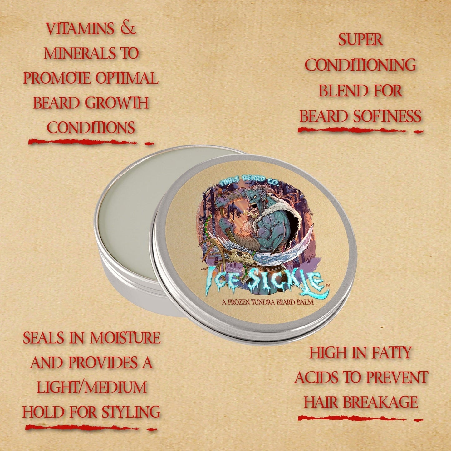 Ice Sickle - Complete Balm Kit - Frosty Pine Sap, Chilled Juniper, Winter Spices