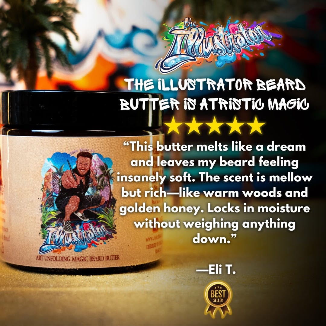 The Illustrator - Beard Oil & Butter Kit - Sunlit Oak, Honeyed Resin, Ambrosial Nectar