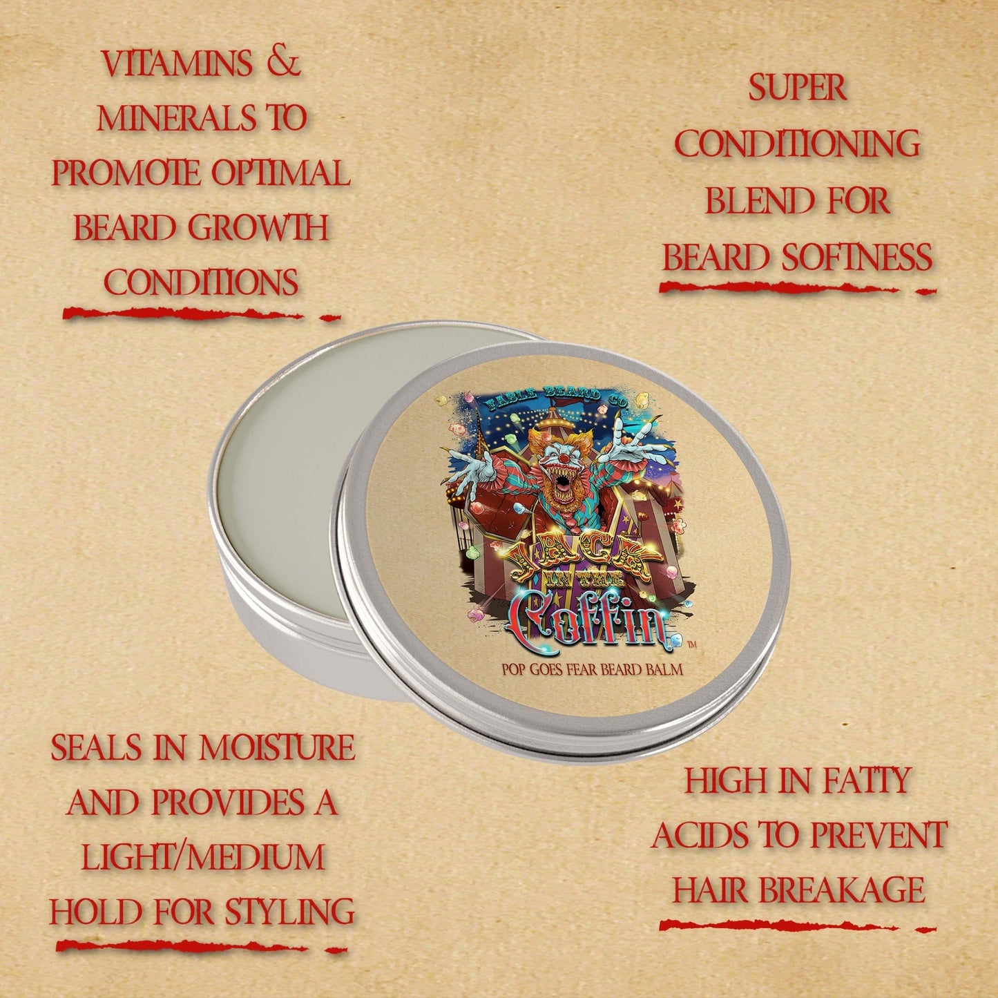 Jack-In-The-Coffin - Beard Oil & Balm Kit - Toasted Chestnuts, Golden Clove, Toffee Crunch