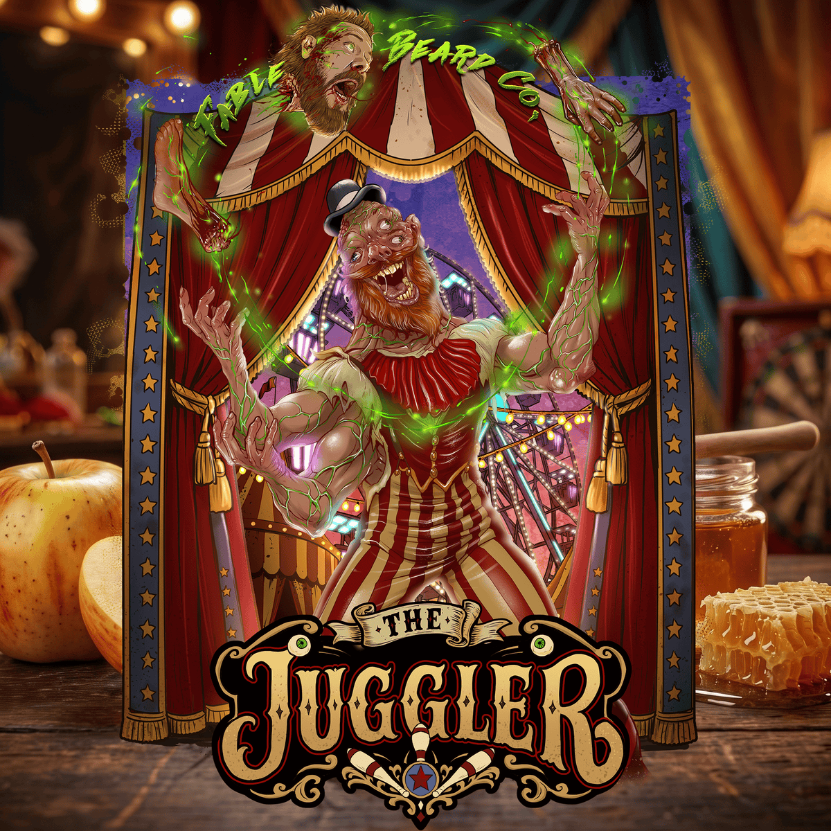 The Juggler character art, Fable Beard Co.