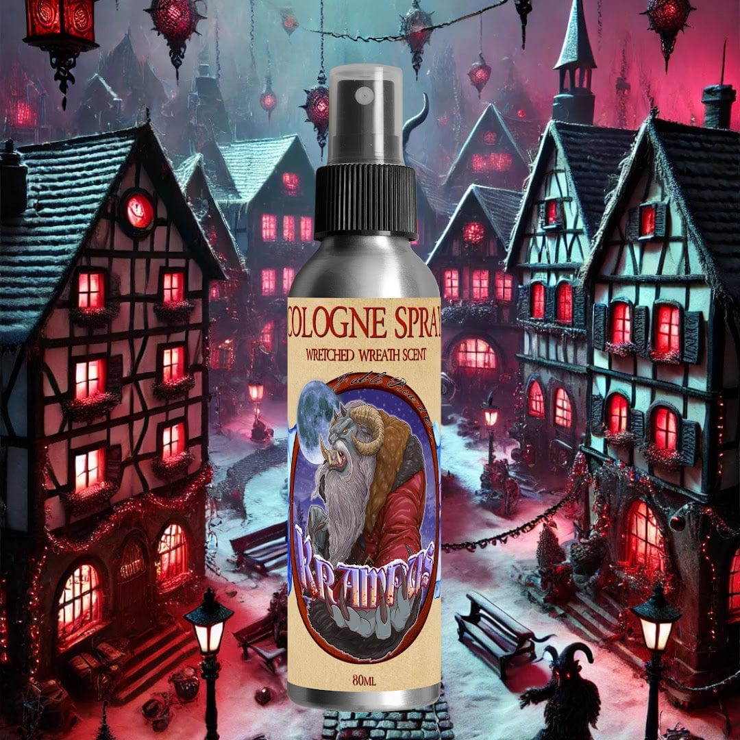 Krampus - Cologne - Evergreen Wreath, Pine Boughs, and Spiced Apples