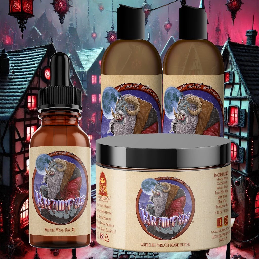 Krampus - Complete Butter Kit - Evergreen Wreath, Pine Boughs, and Spiced Apples