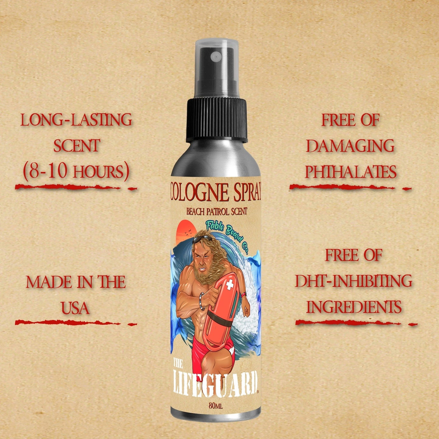 The Lifeguard - Cologne - Pineapple Margarita, Creamy Vanilla & Golden Amber