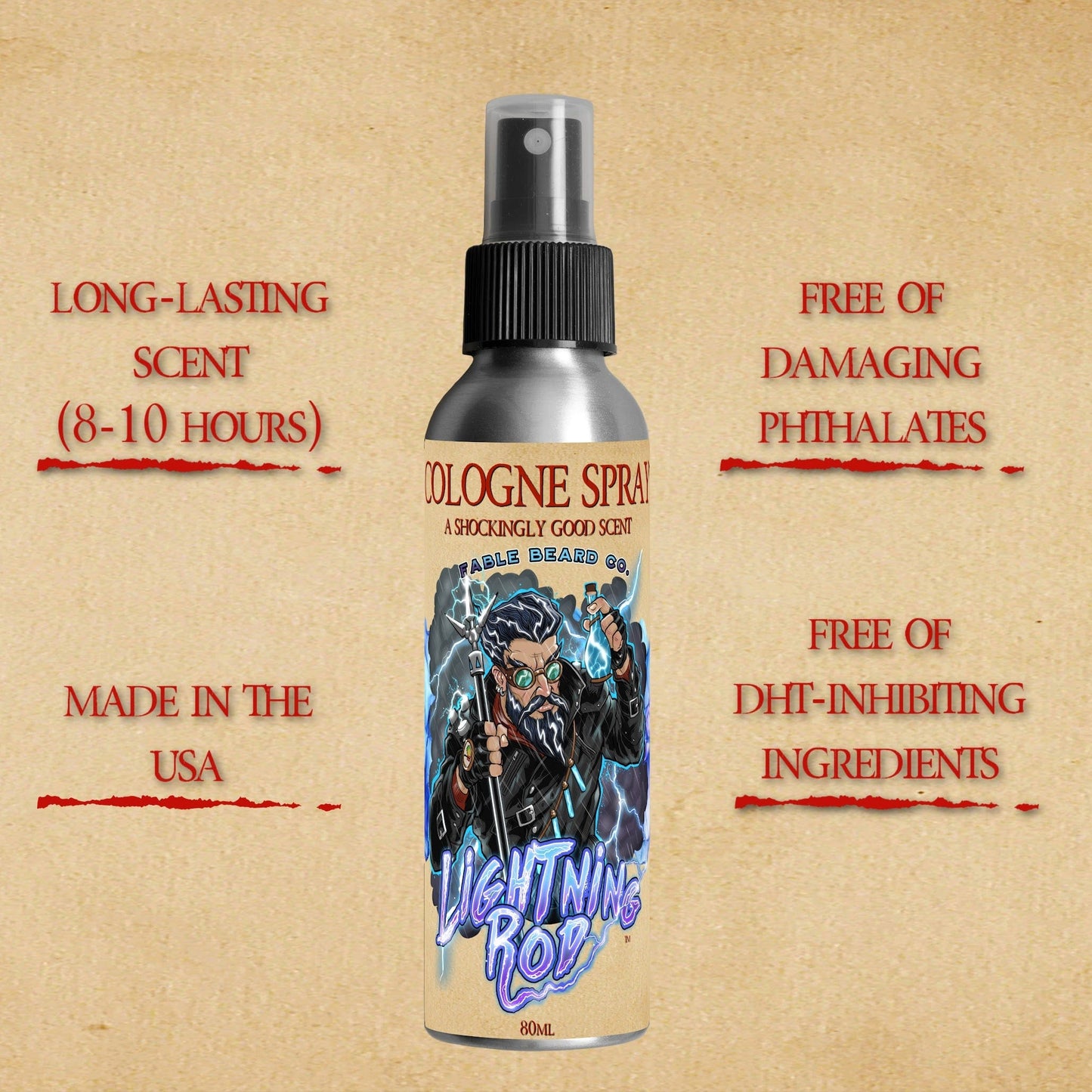 The Lightning Rod - Cologne - Fruity Cereal, Crisp Lemon, Fresh Cherries, and Sweet Pomegranate
