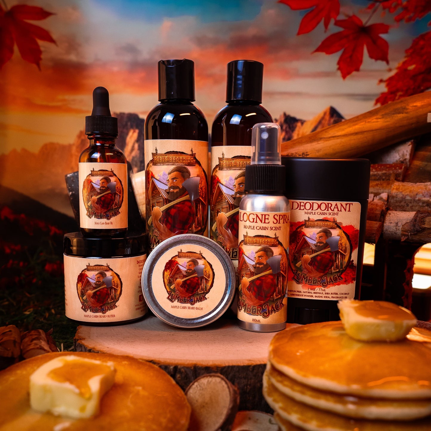 The Lumberjack - Ultimate Bundle - Rich Maple Syrup, Fragrant Maple Leaves, & Soft Cabin Woods