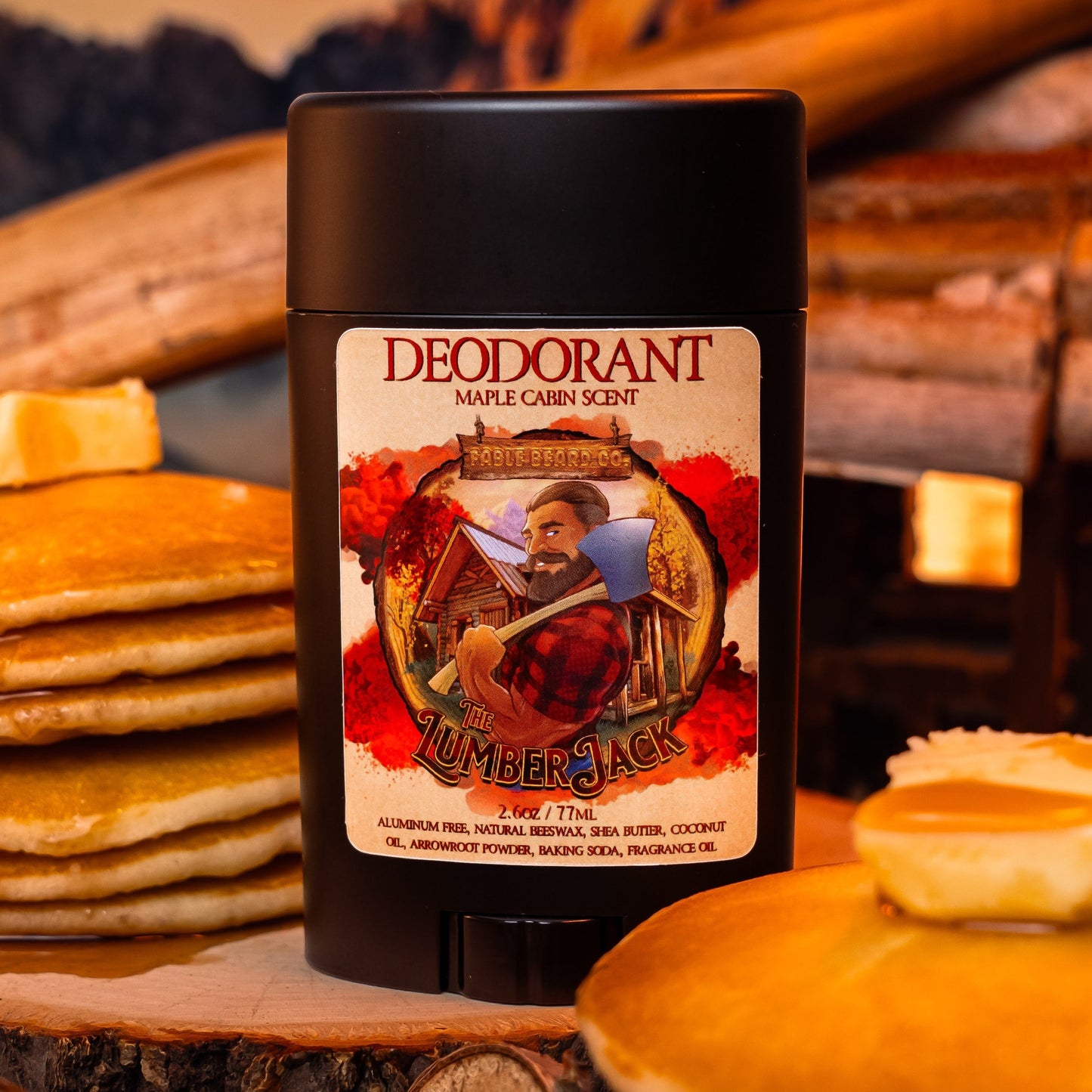 The Lumberjack - Deodorant - Rich Maple Syrup, Fragrant Maple Leaves, & Soft Cabin Woods