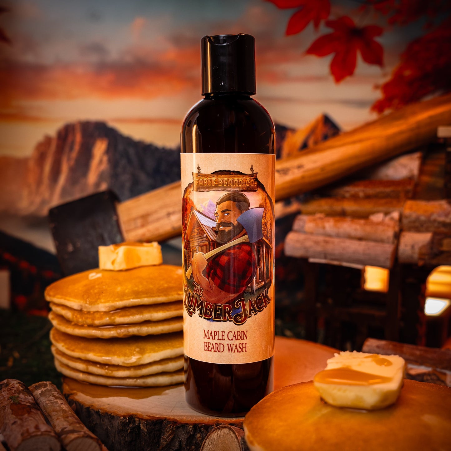 The Lumberjack - Beard Wash - Rich Maple Syrup, Fragrant Maple Leaves, & Soft Cabin Woods