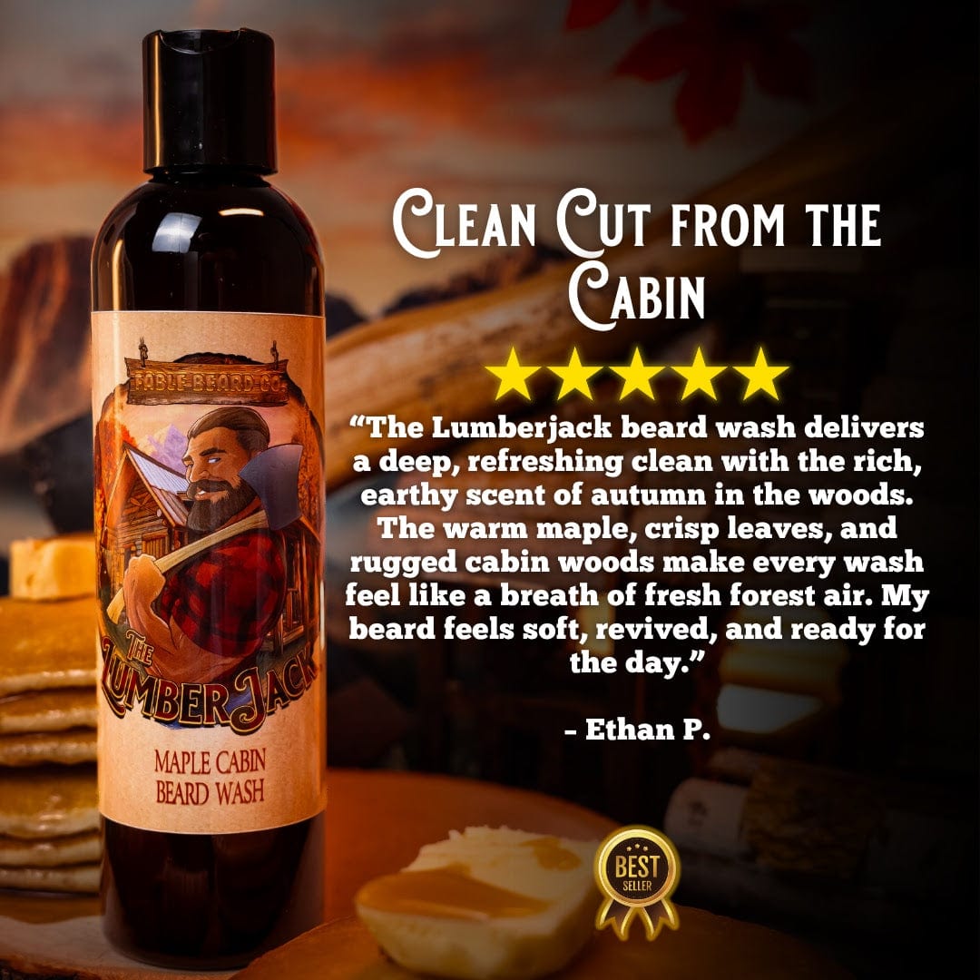 The Lumberjack - Beard Wash - Rich Maple Syrup, Fragrant Maple Leaves, & Soft Cabin Woods