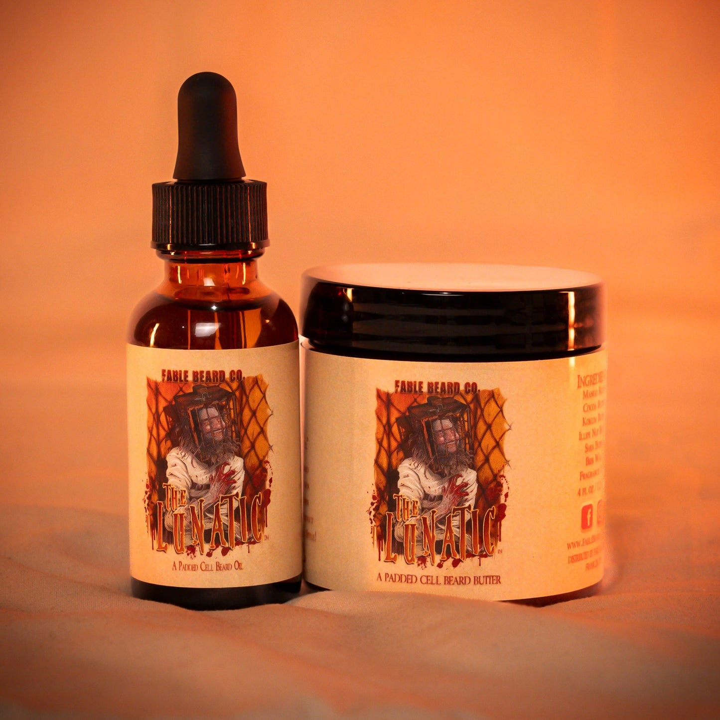 The Lunatic - Beard Oil & Butter Kit - Tonka Bean, Vanilla Mist, Warm Spices