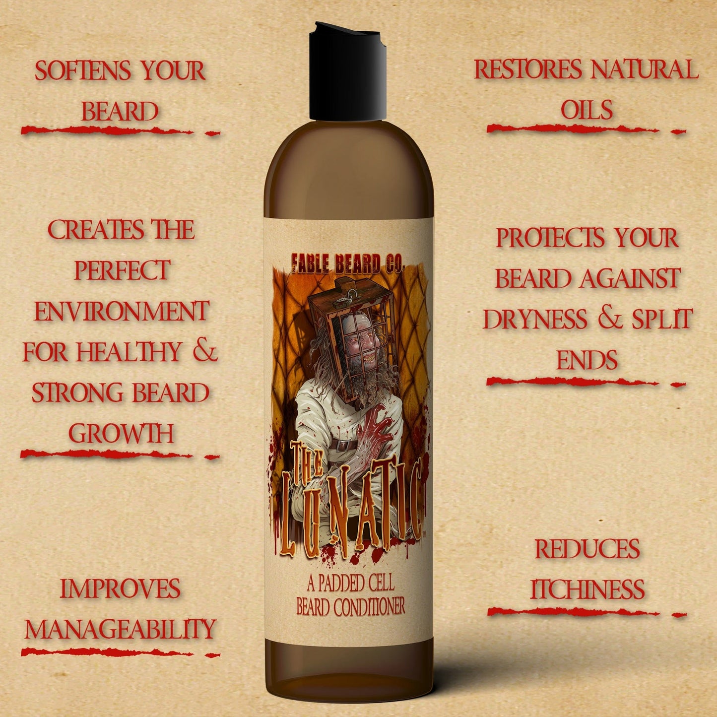 The Lunatic - Beard Conditioner - Tonka Bean, Vanilla Mist, Warm Spices