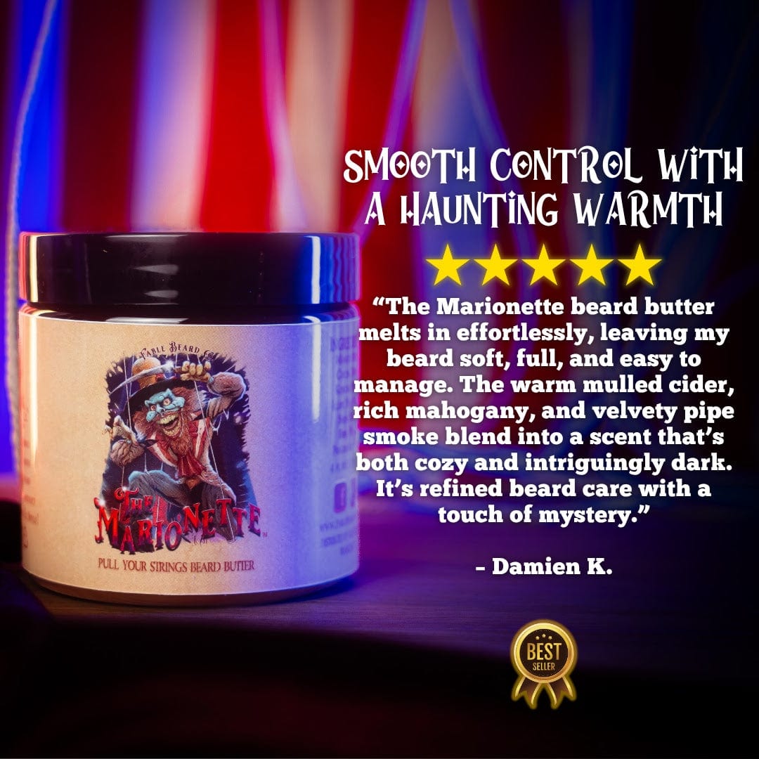 The Marionette - Beard Oil & Butter Kit - Warm Mulled Cider, Splintered Mahogany, Velvet Pipe Smoke