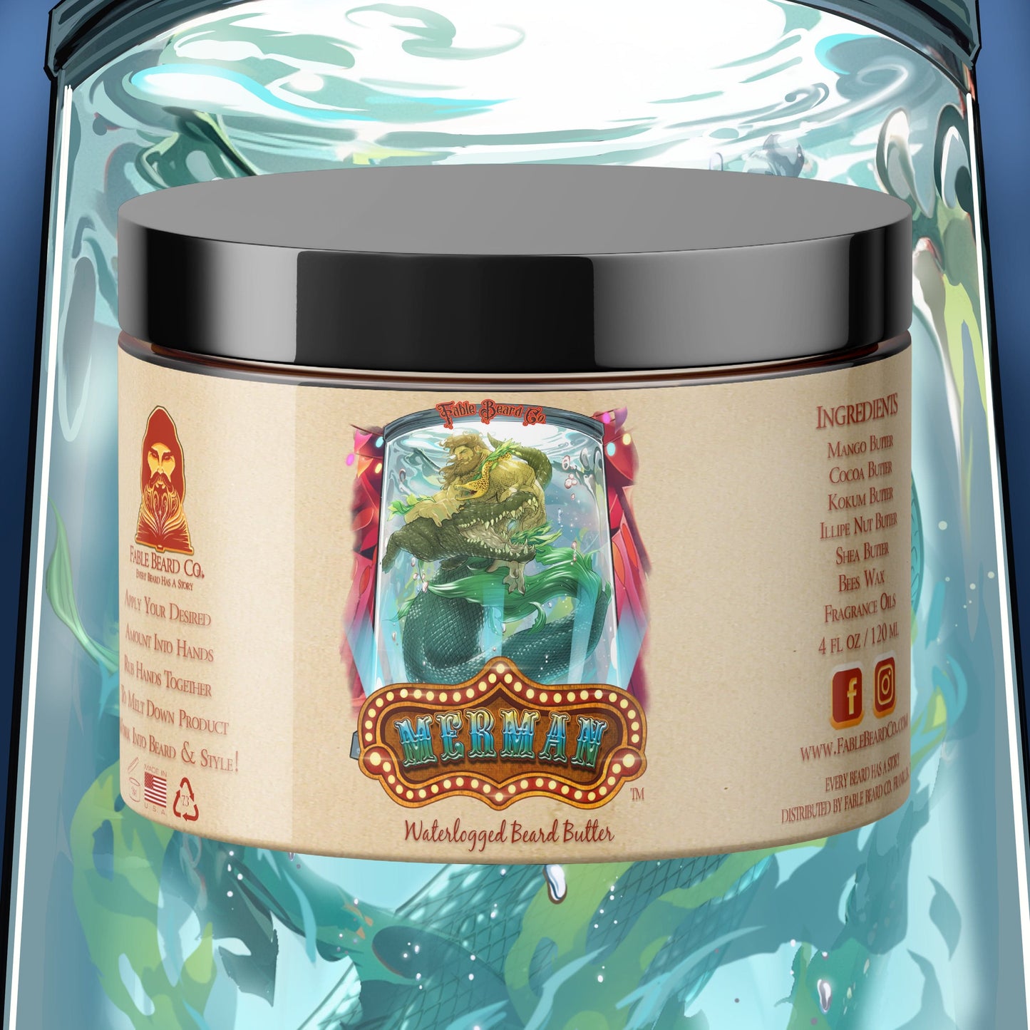 The Merman - Carnival Speakeasy Beard Butter