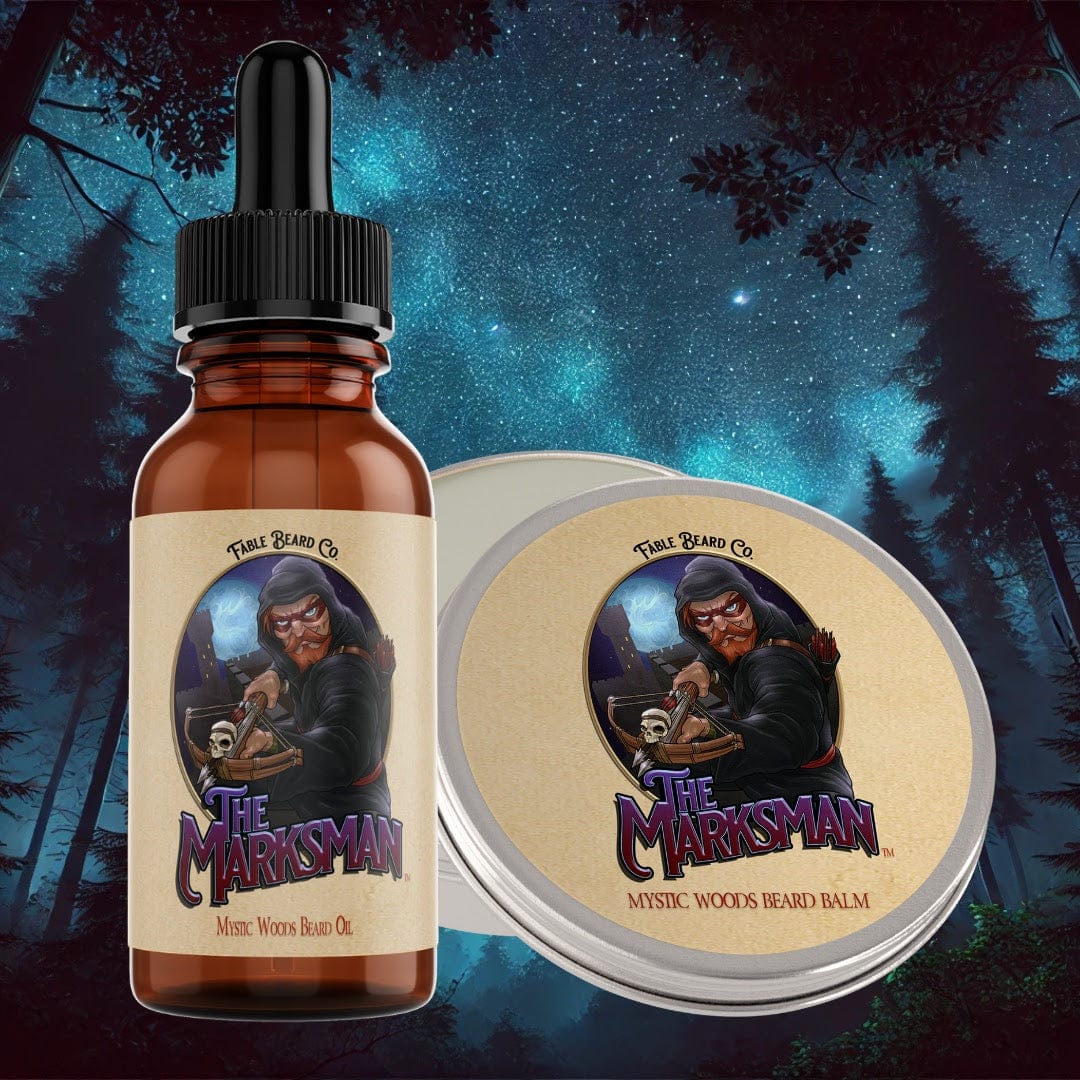 The Marksman - Beard Oil & Balm Kit - Crisp Pine, Warm Cedar, Fresh Sandalwood, Soft Mosses, and Mystical Amber